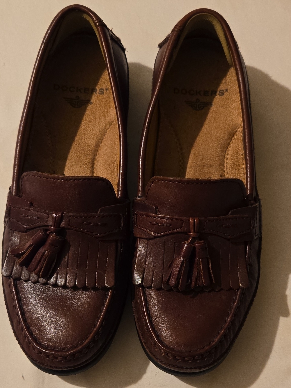 Dockers Men’s Brown Leather Tassel Loafers